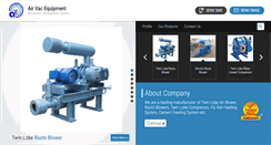 Desktop Screenshot of airrootsblower.com